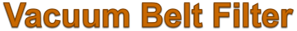 Vacuum Belt Filter